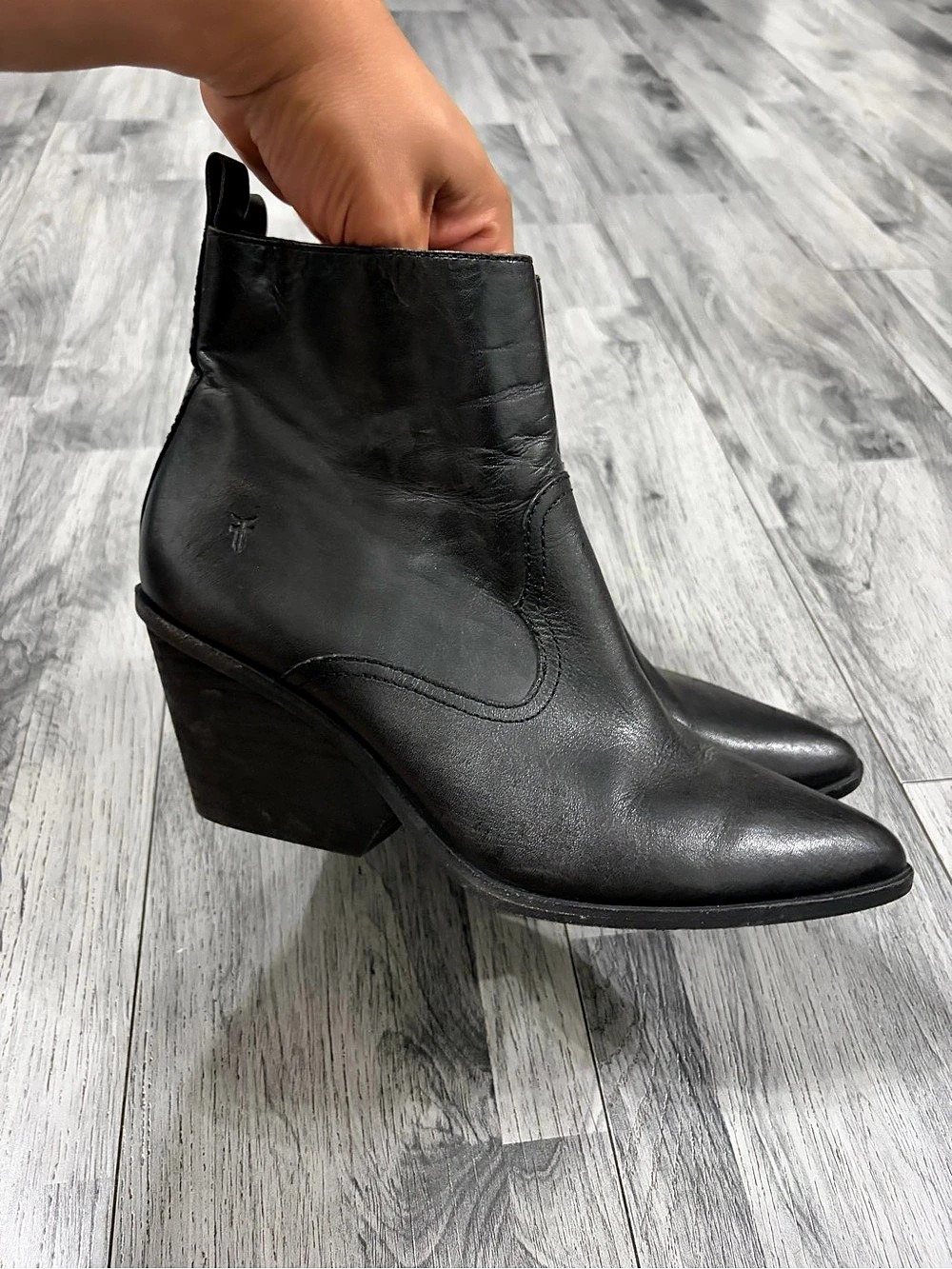 FRYE Amado Wedge Bootie Black US 9M